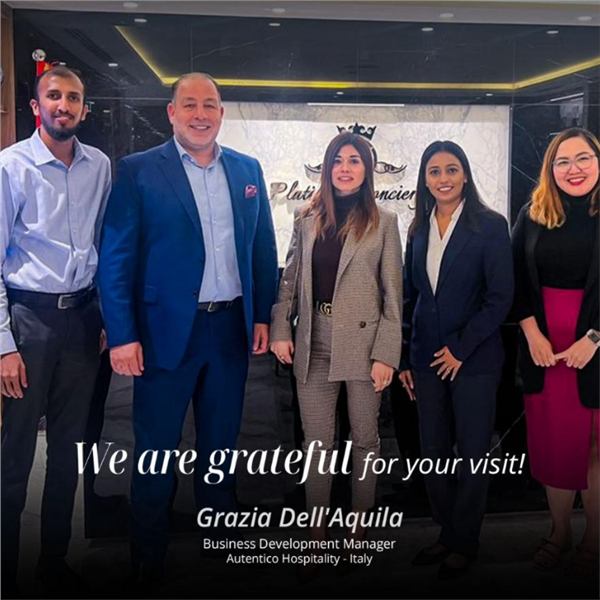 Presentazione cliente presso VIP Platinum Concierge Dubai